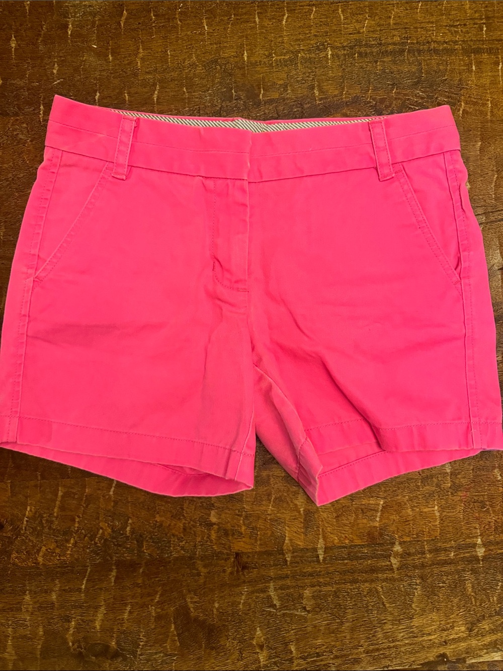 J. Crew Bright Pink Cotton Chino Shorts